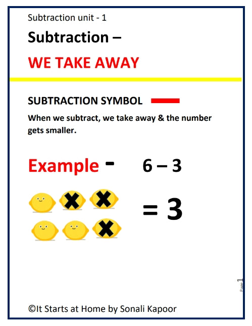 Subtraction Unit 1