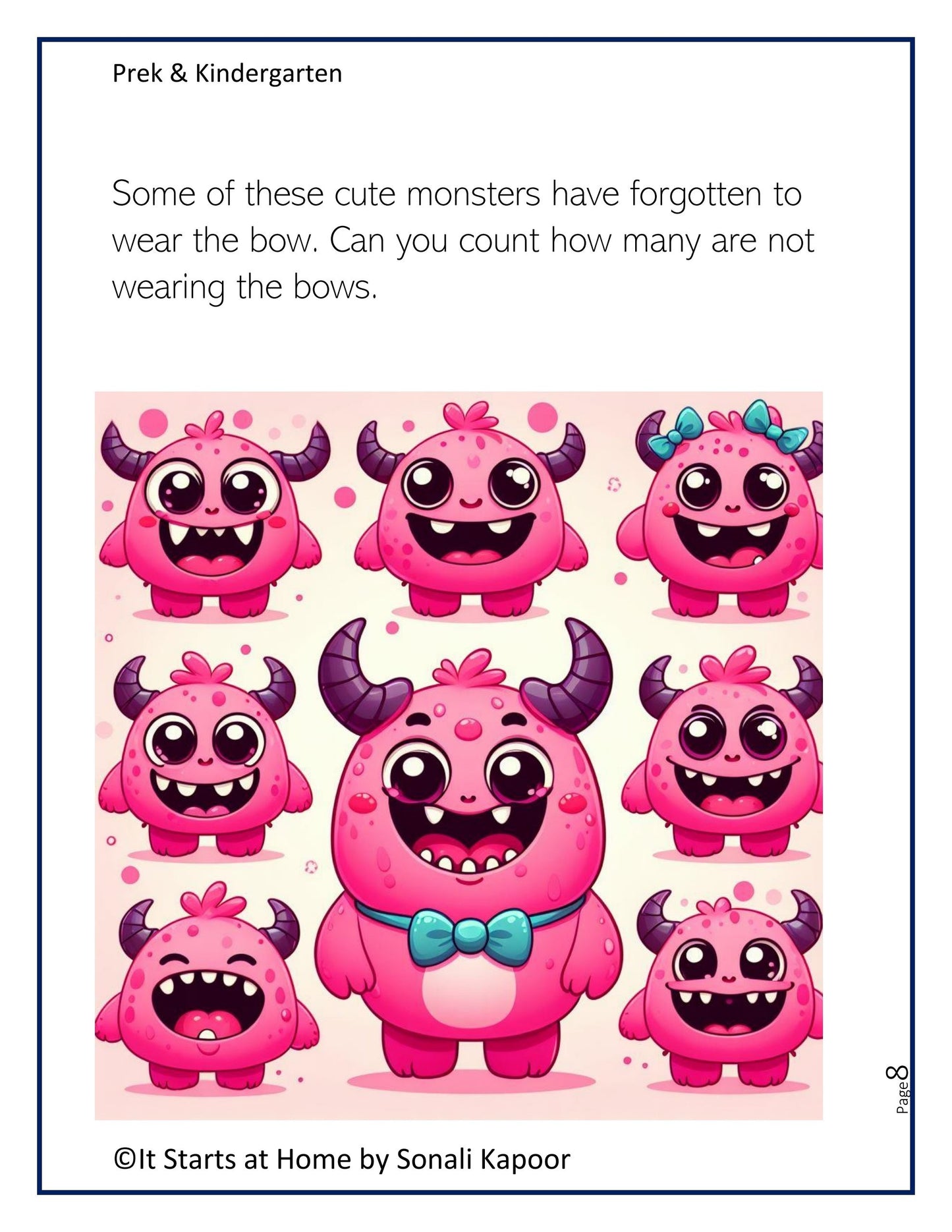 Prek - Kindergarten Activity - Look at the images