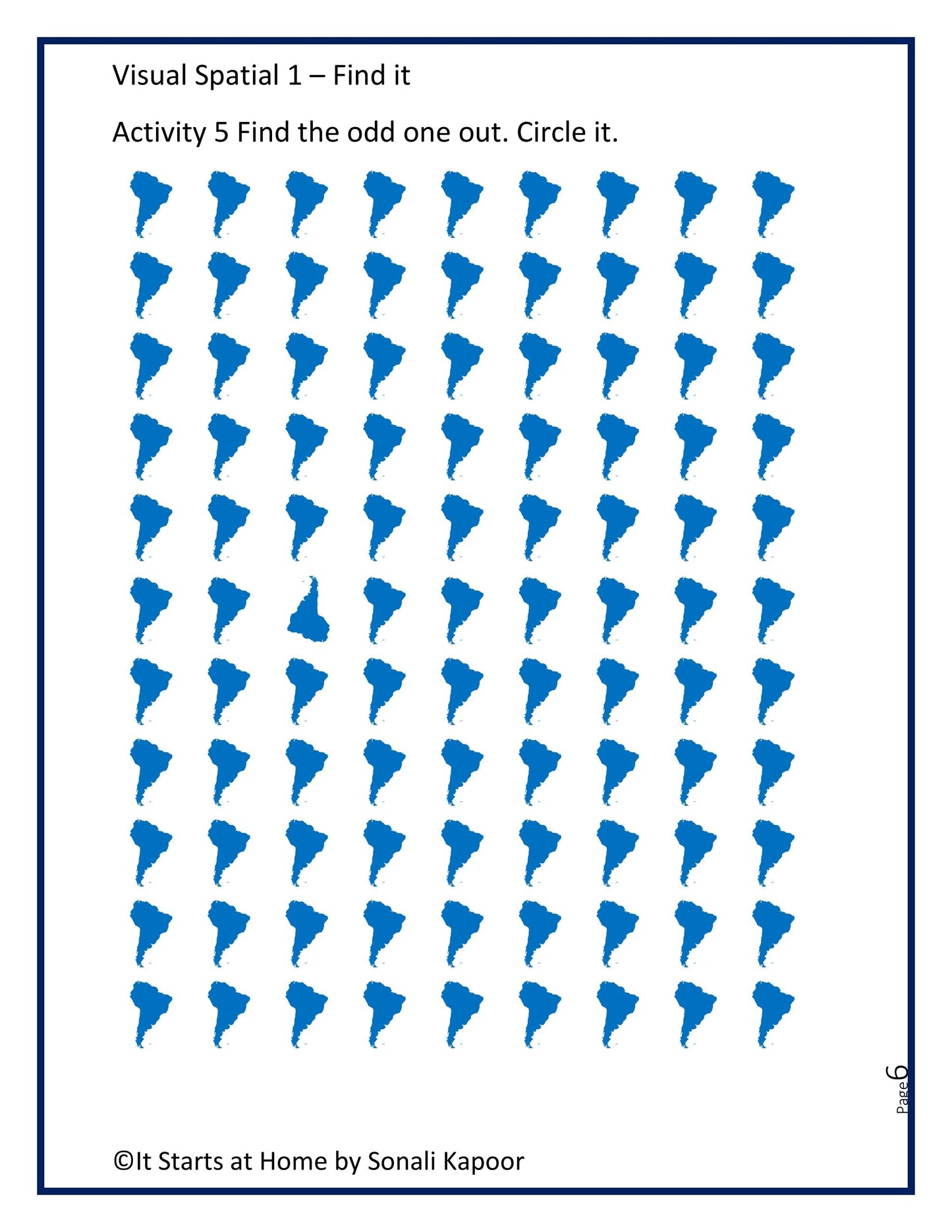 Brain Teaser- Visual Spatial - find it