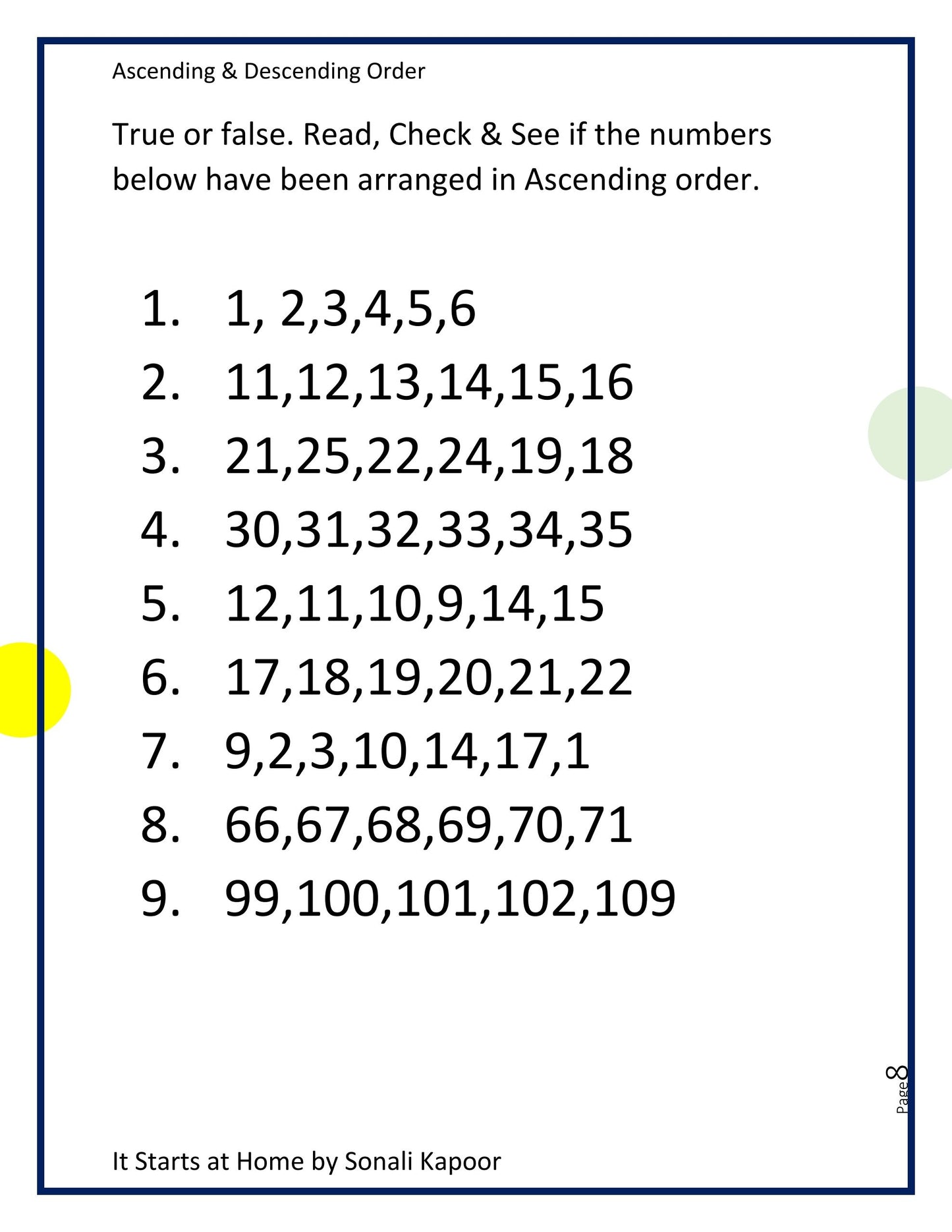 Ascending & Descending