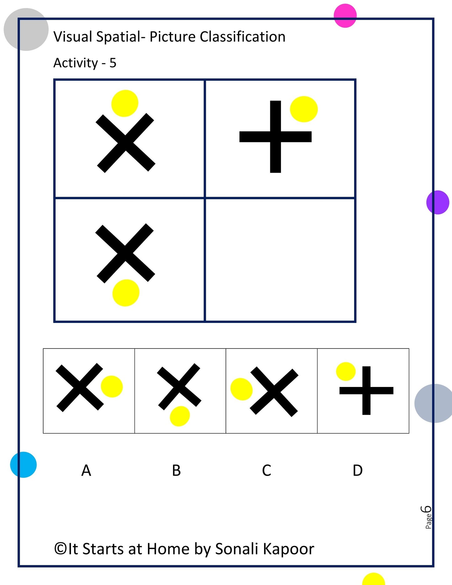 Visual Spatial - Picture Classification