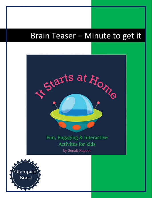Brain Teaser-Minute to Get It