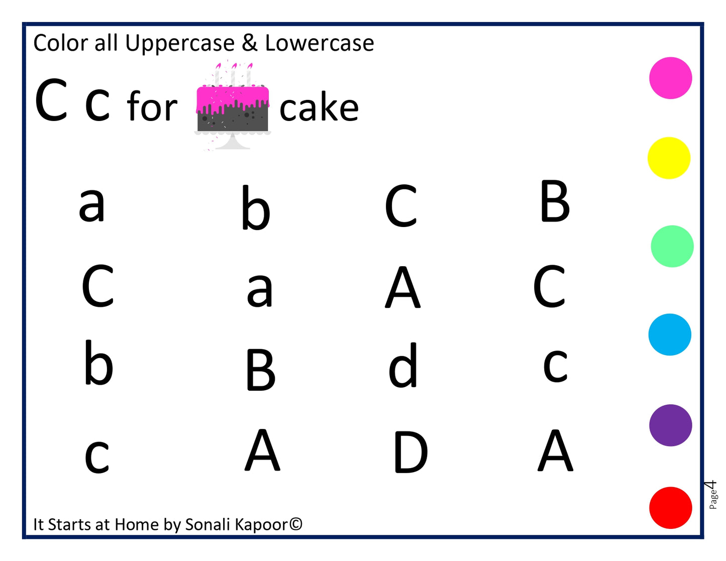 Dot Color the Alphabets