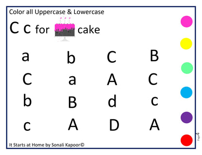 Dot Color the Alphabets