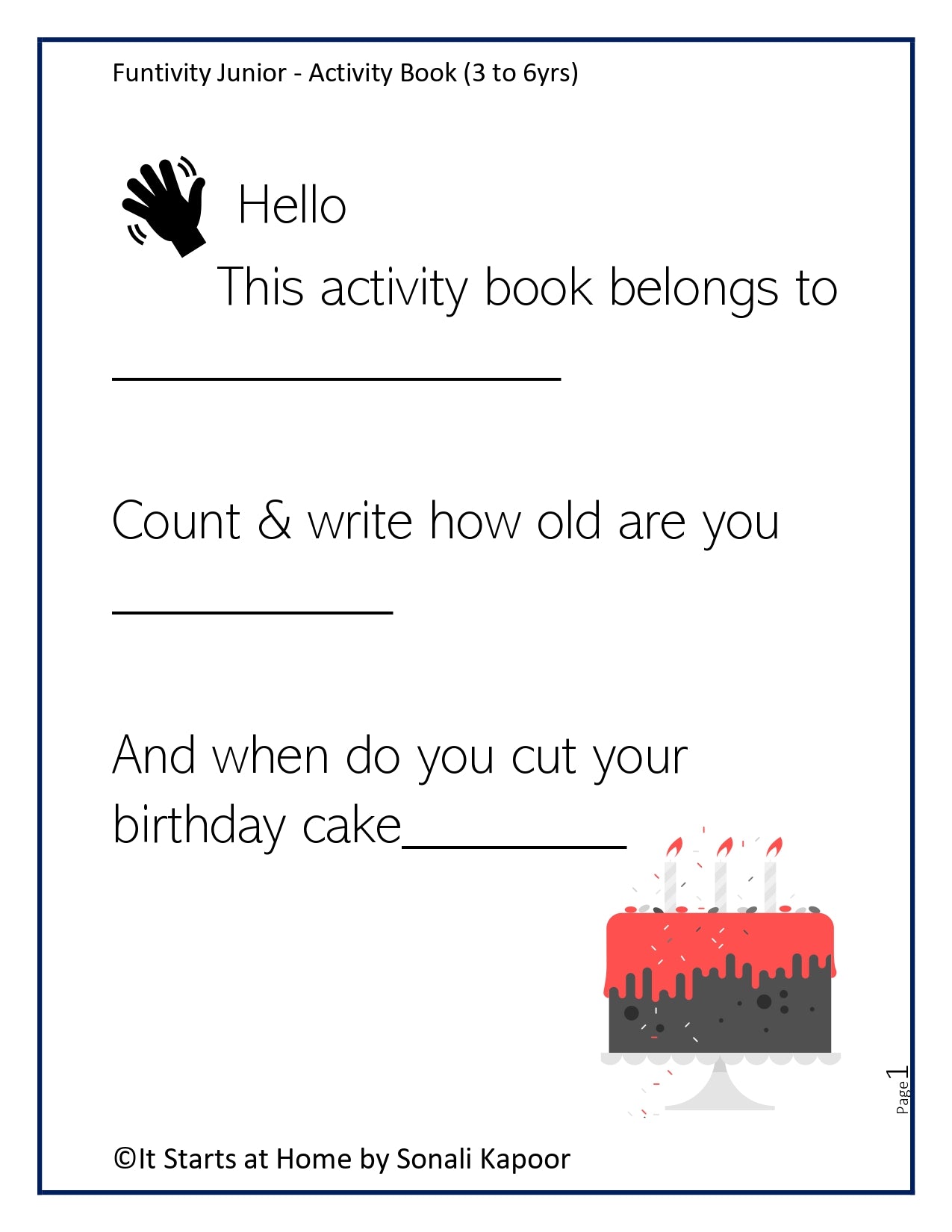 Funtivity Jr.50+Activities Book