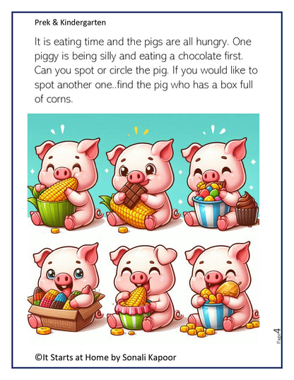 Prek - Kindergarten Activity - Look at the images