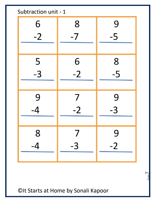 Subtraction Unit 1