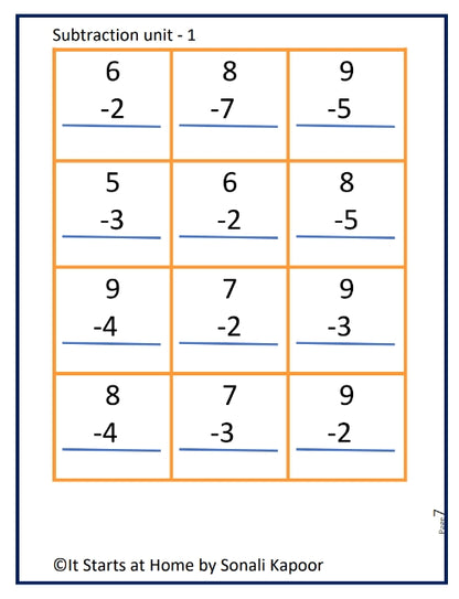 Subtraction Unit 1