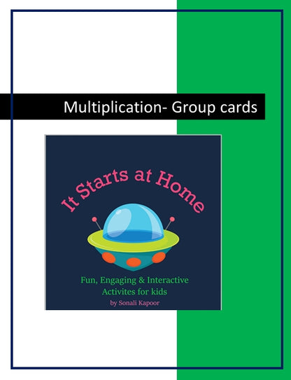 Multiplication Flash cards set of 3