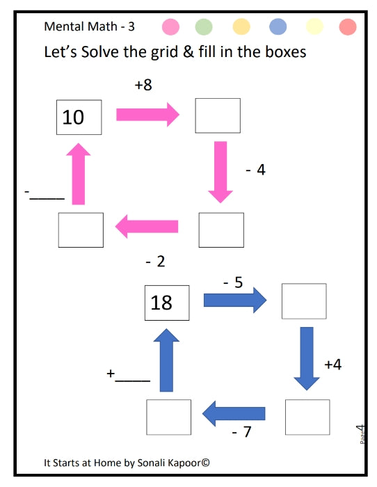 Mental Math Bundle Unit 1 to 4