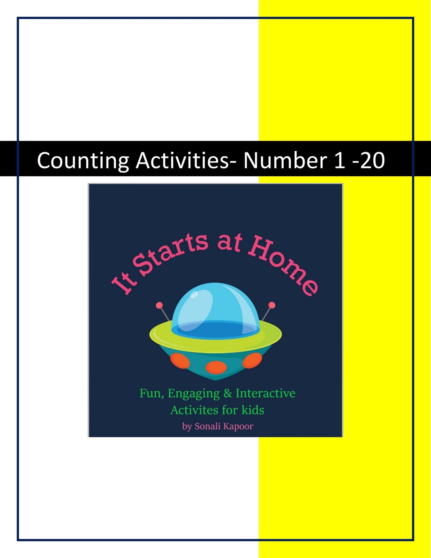 Counting Activities - 1 to 20- Bundle