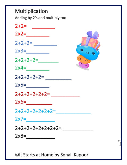 Multiplication bundle - unit 1 to 5