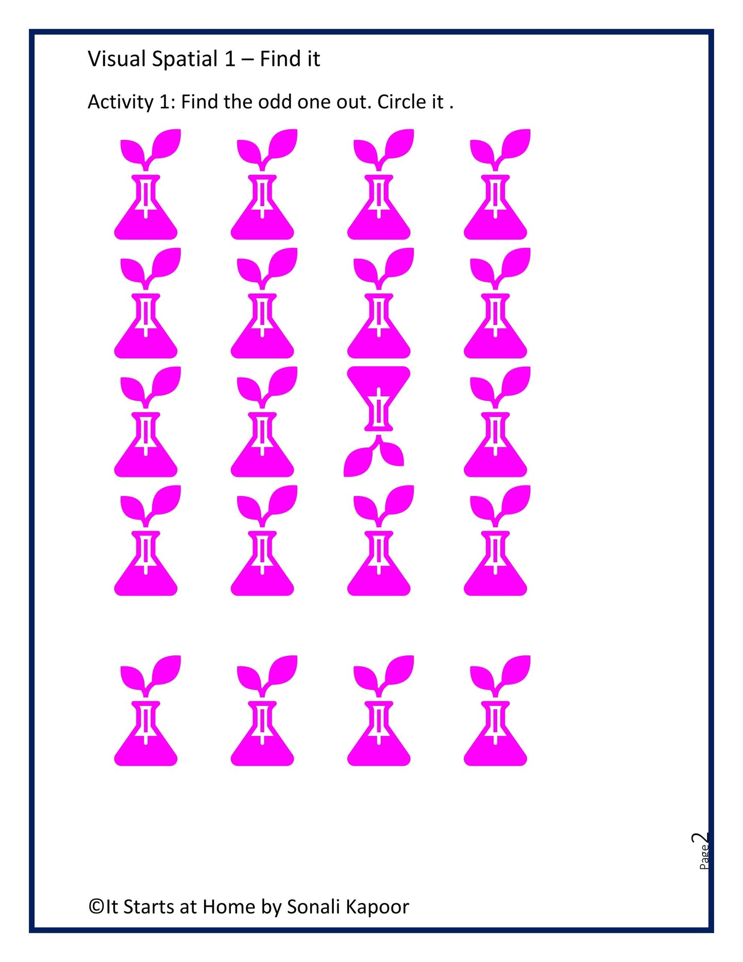 Brain Teaser- Visual Spatial - find it