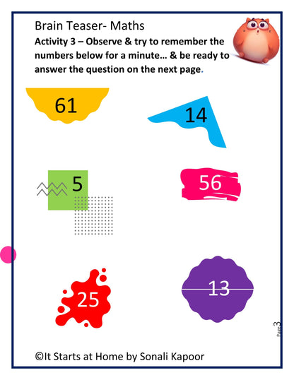 Brain Teaser-Minute to Get It