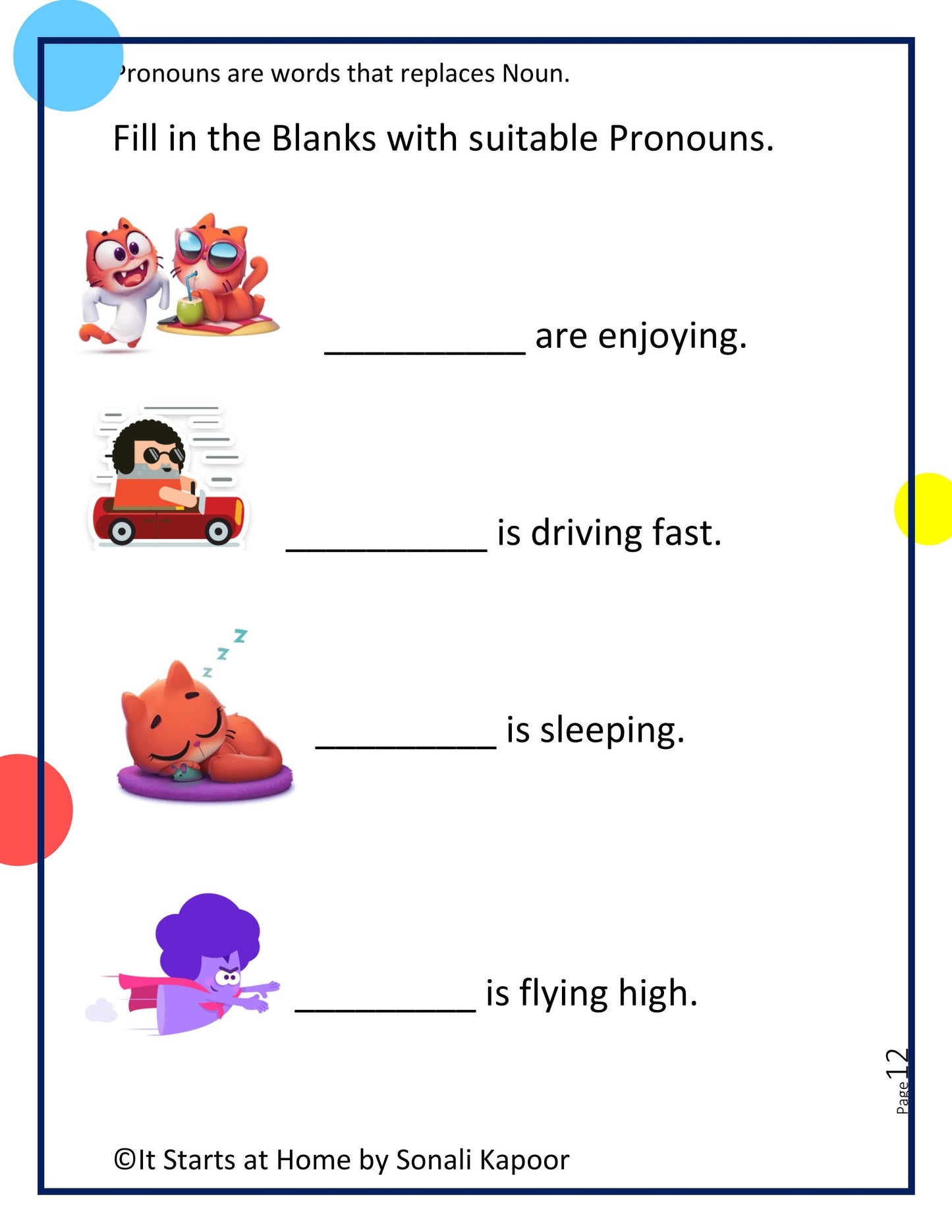 Parts of Speech Pronoun