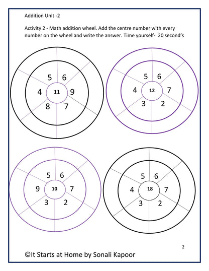 Addition bundle- unit 1 to 4