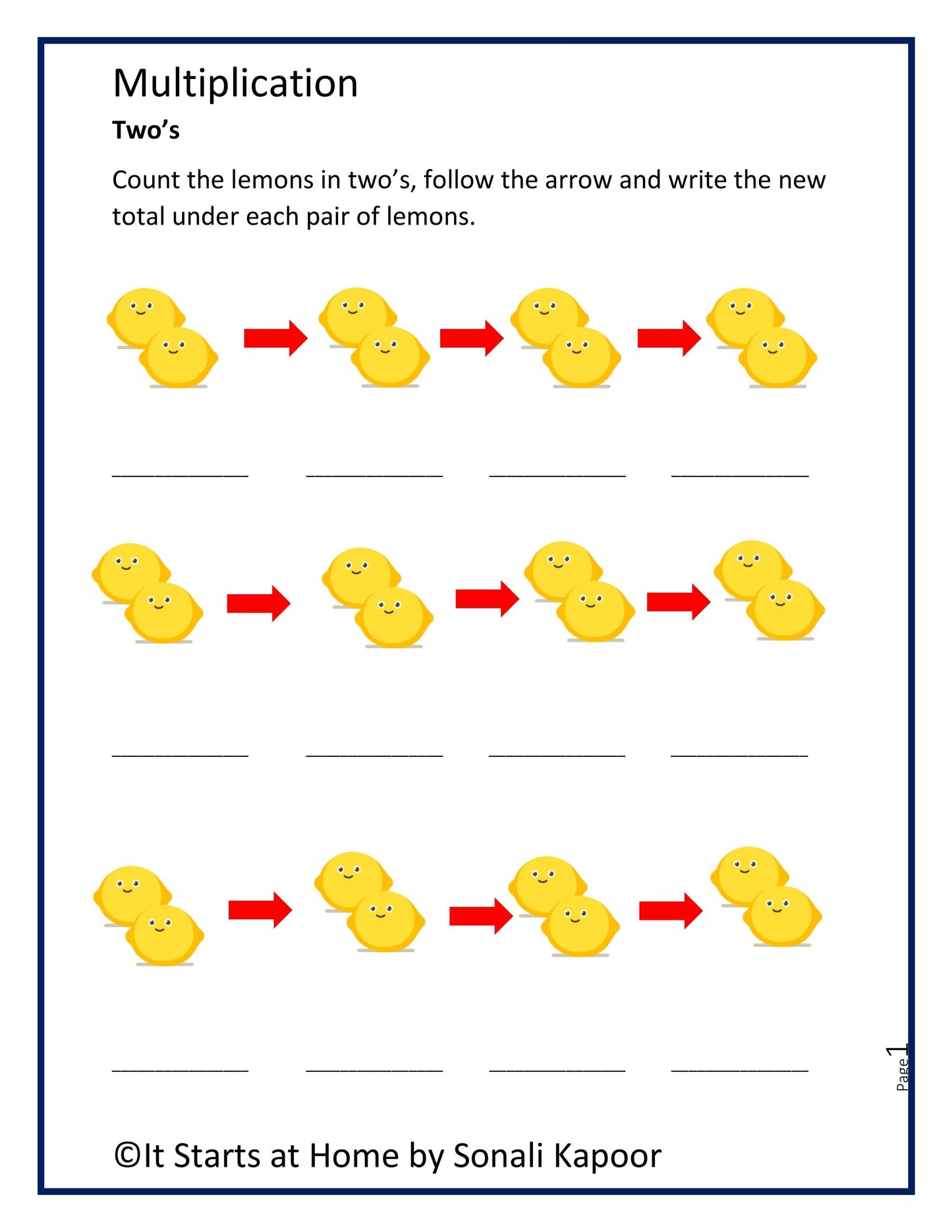 Multiplication bundle - unit 1 to 5