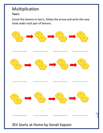 Multiplication bundle - unit 1 to 5